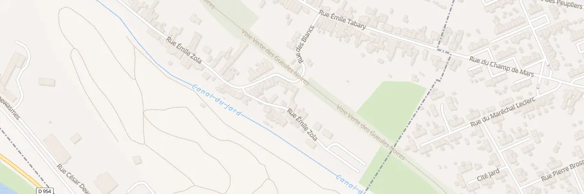 Plan du 982 Rue Emile Zola à Vieux-Condé