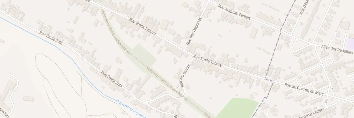 Plan du 732 Rue Emile Tabary à Vieux-Condé