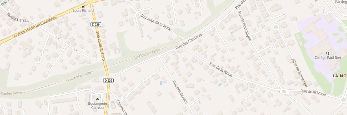 Plan du 4 Rue de la Noue à Auxerre