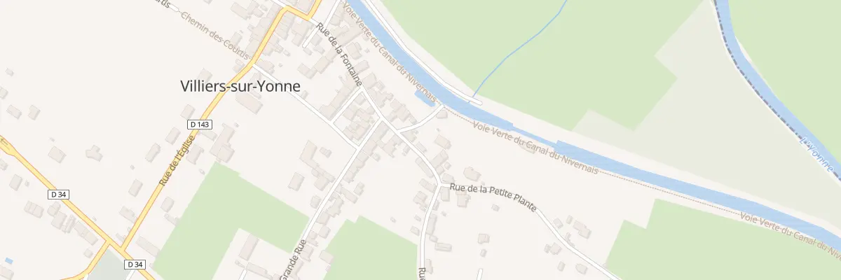 Plan du 1 Rue du Quart à Villiers-sur-Yonne