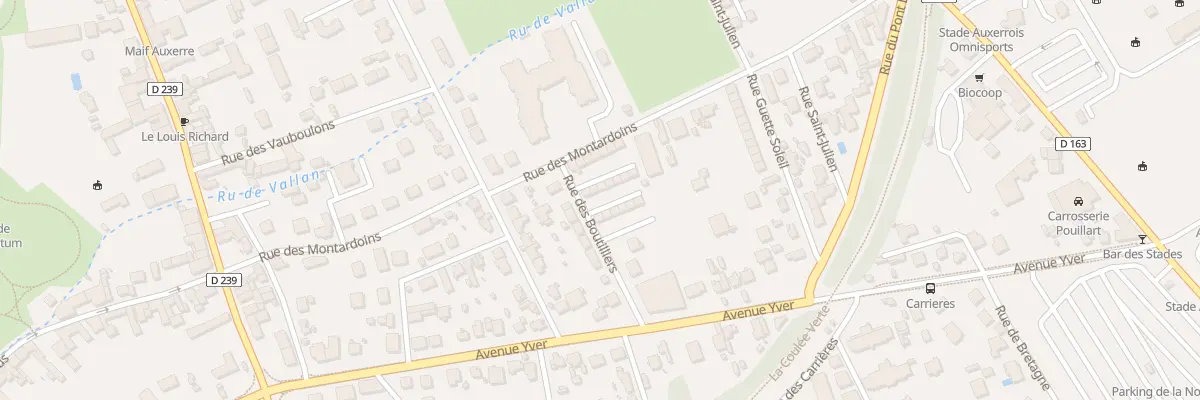 Plan du 3U Rue des Boutilliers à Auxerre
