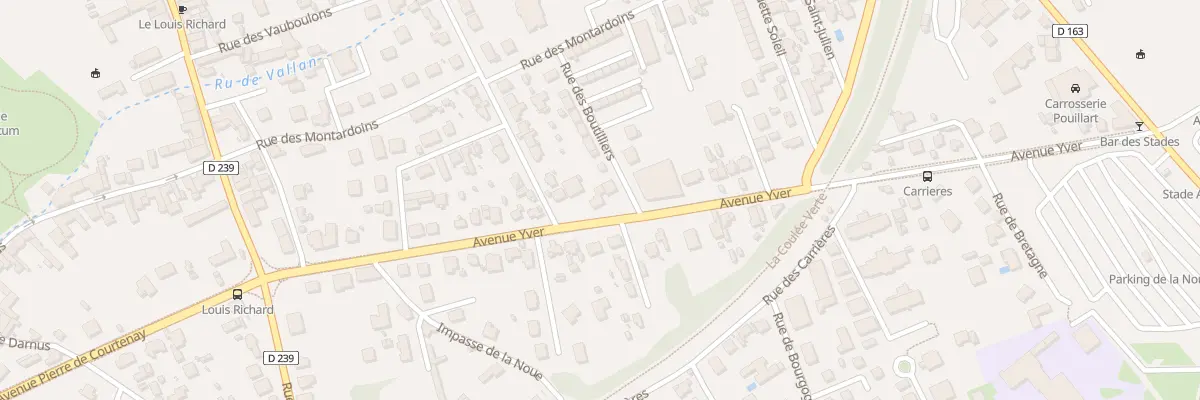 Plan du 31 Av Yver à Auxerre