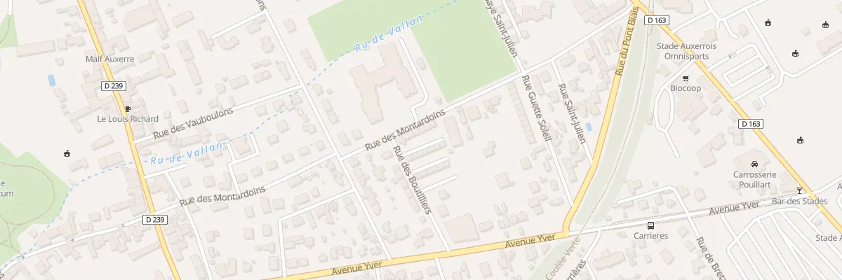 Plan du 1W Rue des Boutilliers à Auxerre