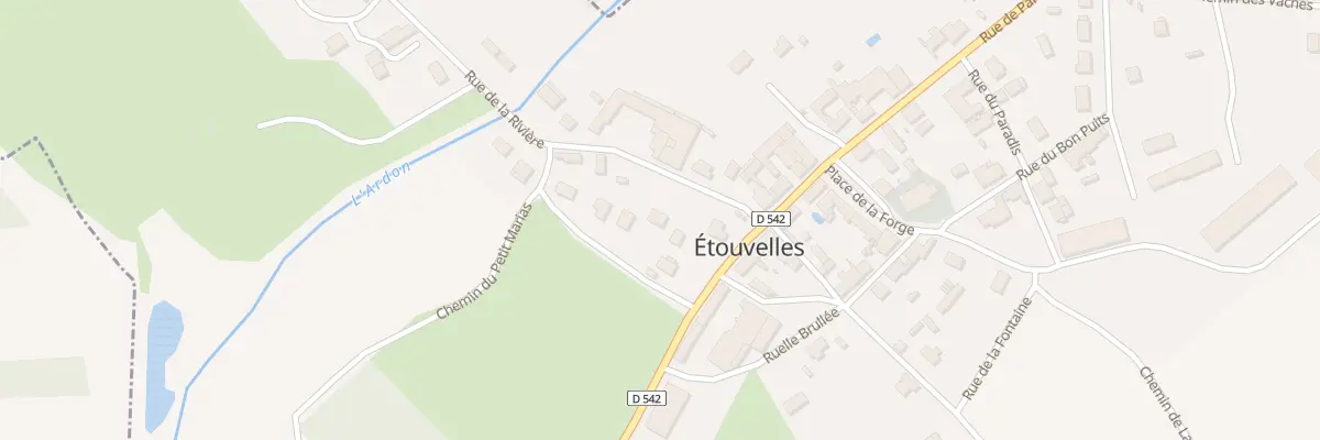 Plan du 5 Rue de la Rivière à Étouvelles