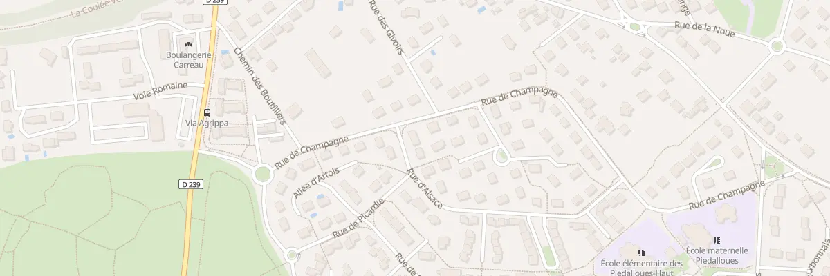 Plan du 1 Rue d’Alsace à Auxerre