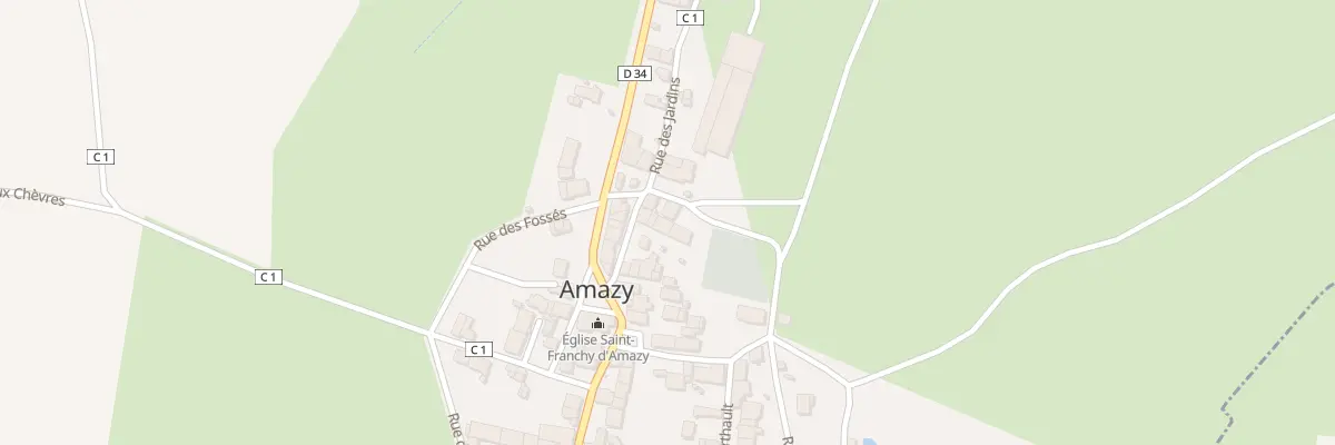 Plan du 18 Le Bourg à Amazy