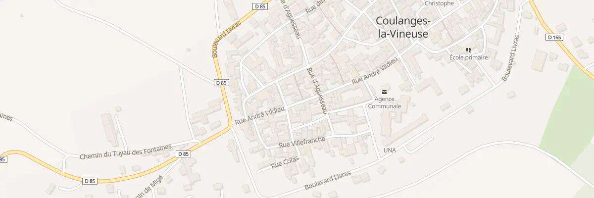 Plan du 42 Rue André Vildieu à Coulanges-la-Vineuse