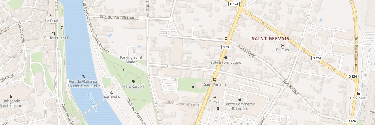 Plan du 7B Rue Camille Desmoulins à Auxerre