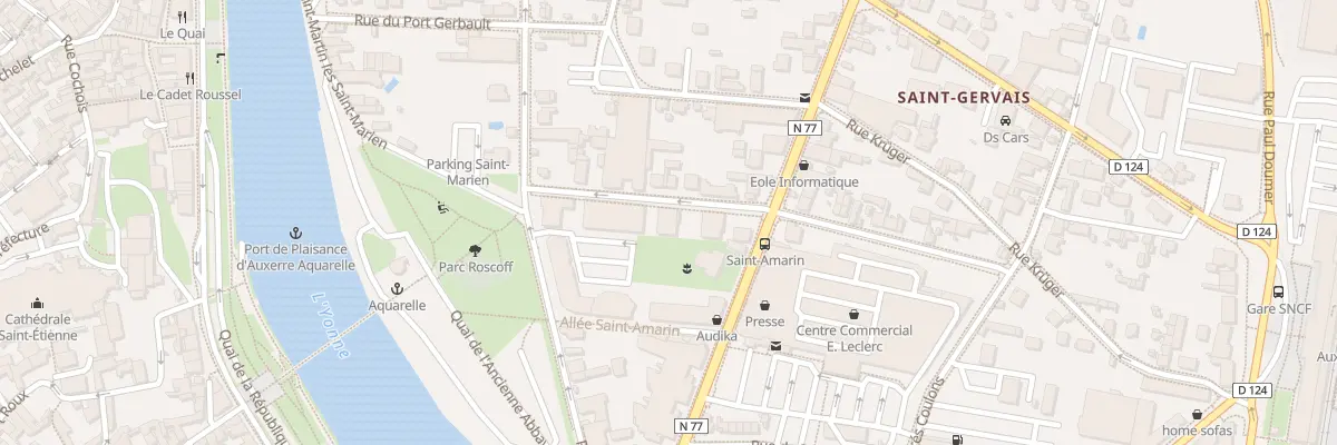 Plan du 6 Rue Camille Desmoulins à Auxerre