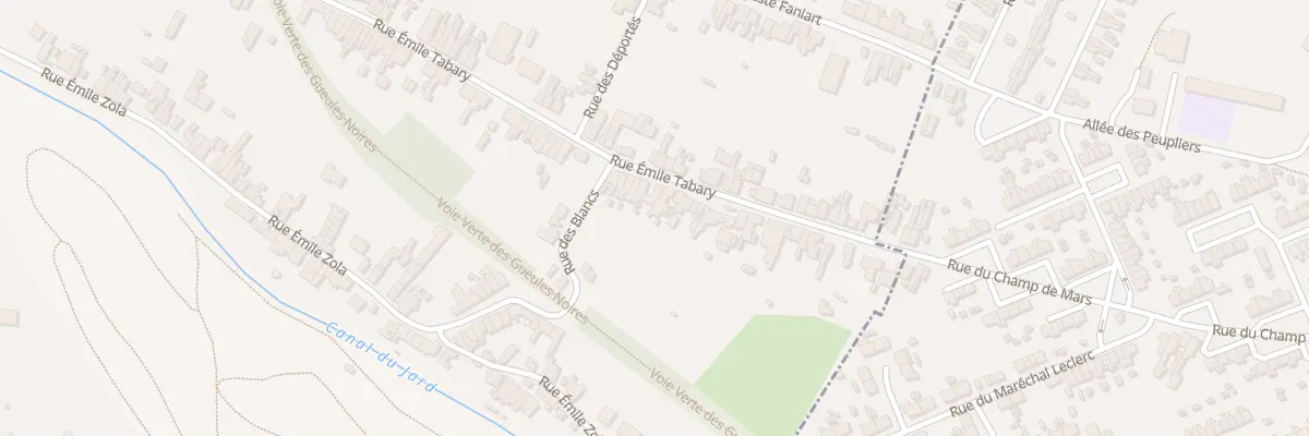Plan du 814 Rue Emile Tabary à Vieux-Condé