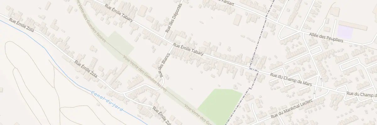 Plan du 822 Rue Emile Tabary à Vieux-Condé
