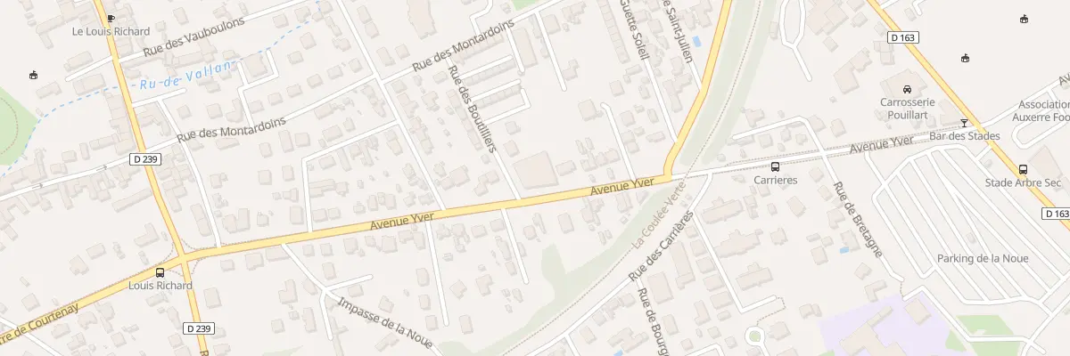 Plan du 11 Rue des Boutilliers à Auxerre