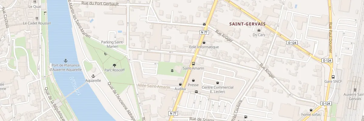 Plan du 8 Rue Camille Desmoulins à Auxerre