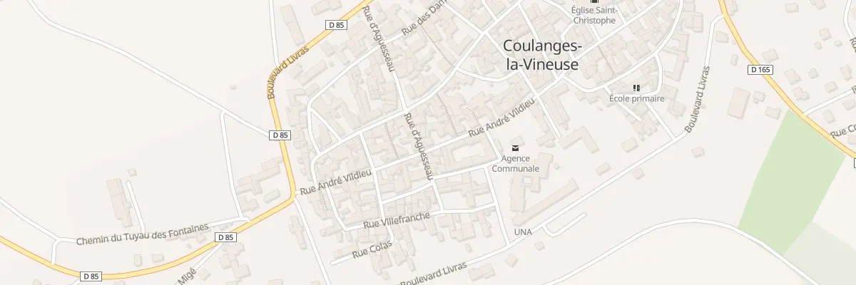 Plan du 16 Rue Aguesseau à Coulanges-la-Vineuse