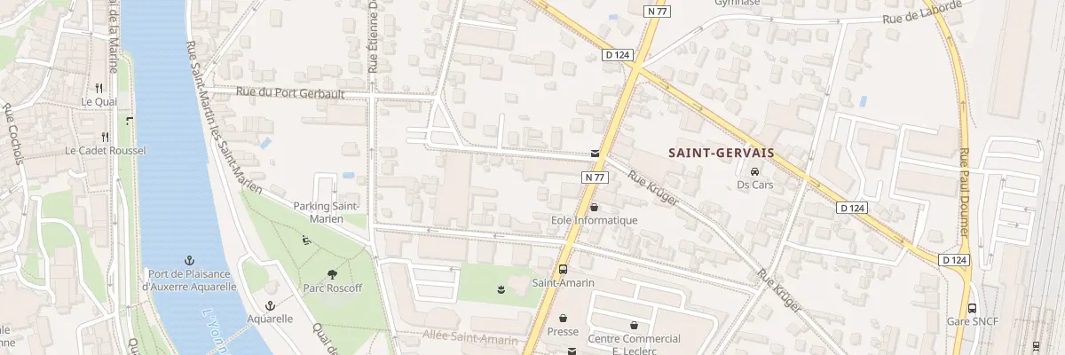 Plan du 2B Rue Simon Chenard à Auxerre