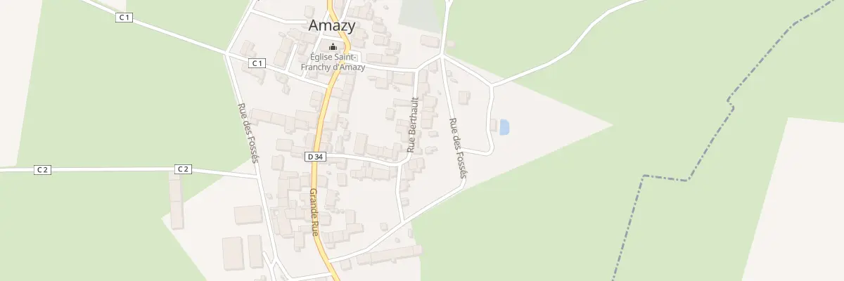 Plan du 36 Le Bourg à Amazy