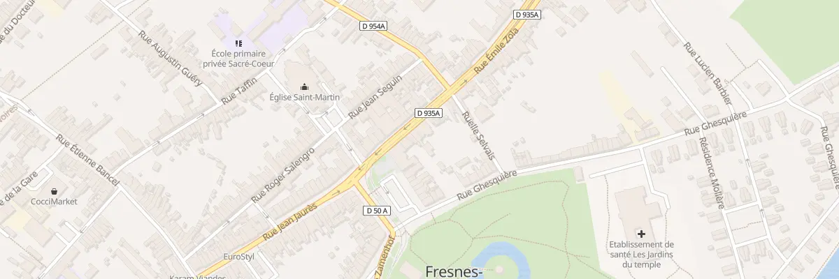Plan du 6 Rue Emile Zola à Fresnes-sur-Escaut