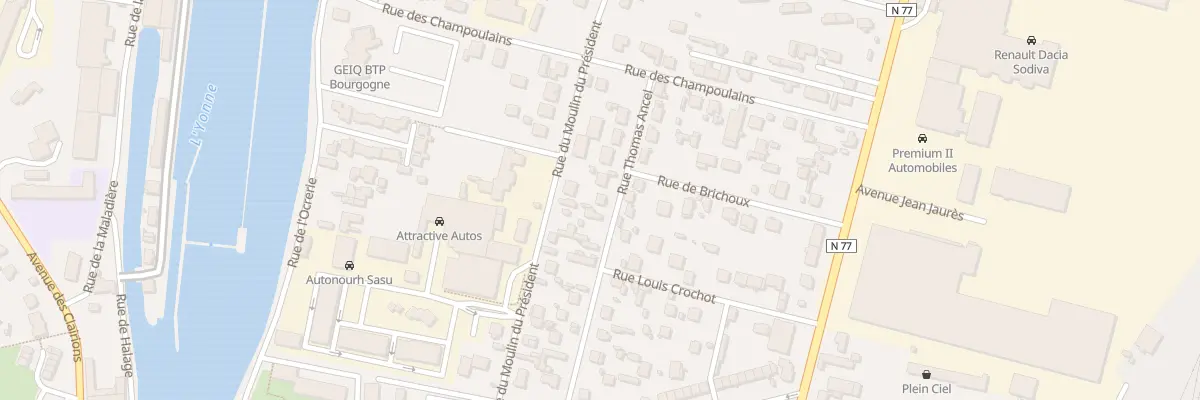 Plan du 43 Rue Thomas Ancel à Champs-sur-Yonne