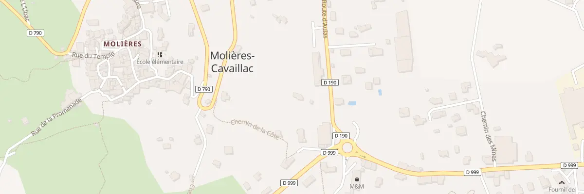 Plan du 5145 Plaine de Cavaillac à Molières-Cavaillac