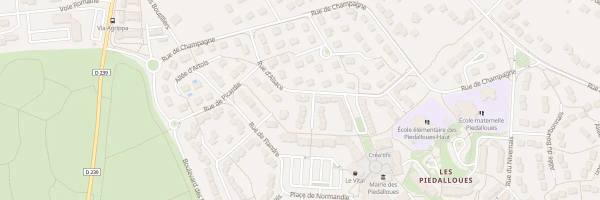 Plan du 1 All du Jura à Auxerre