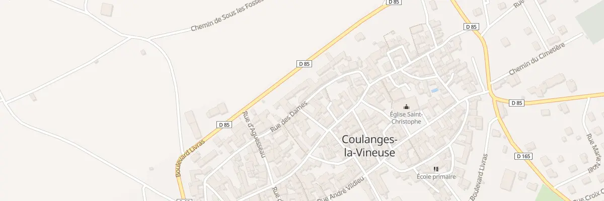Plan du 20 Rue des Dames à Coulanges-la-Vineuse