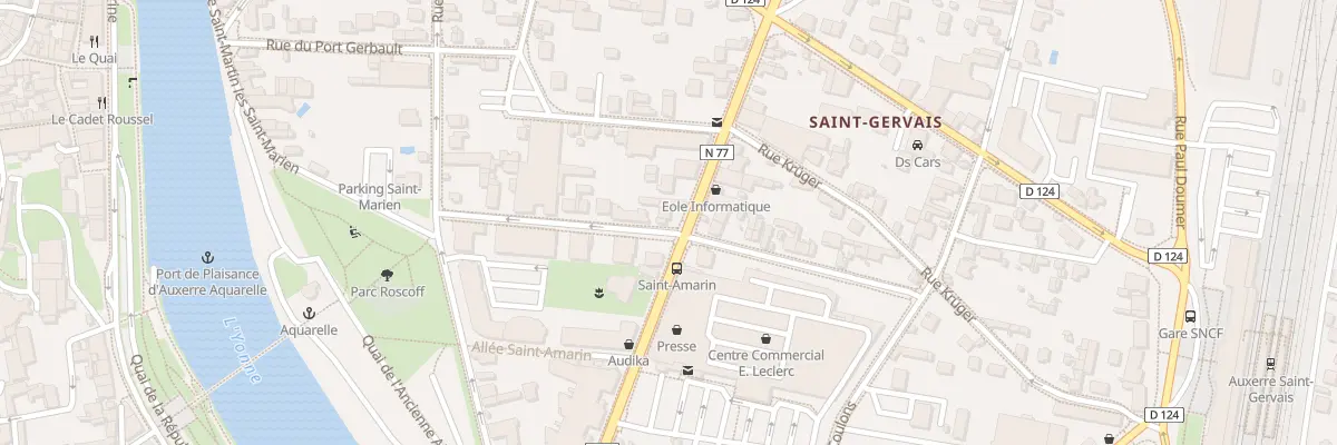 Plan du 13B Rue Camille Desmoulins à Auxerre
