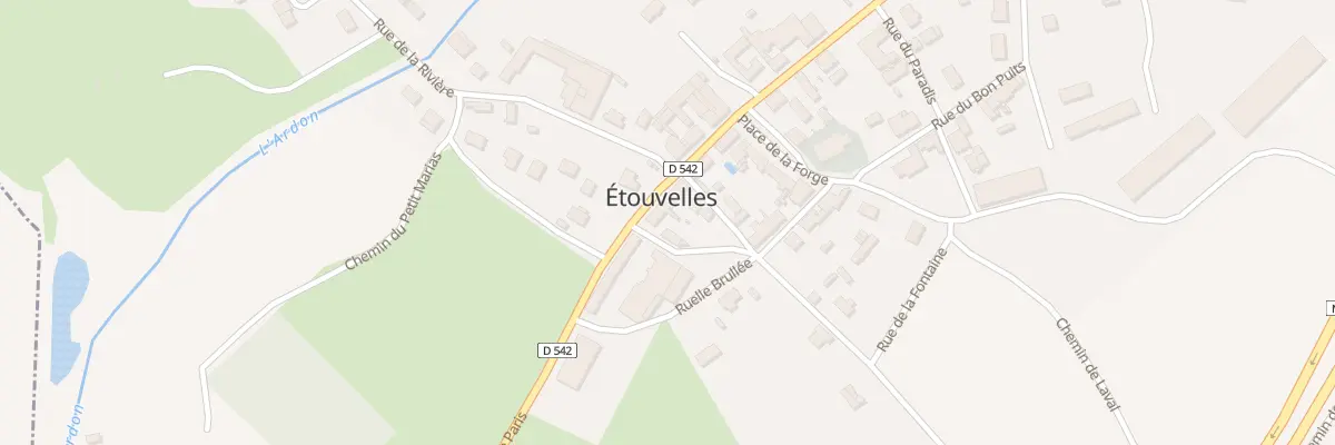 Plan du 35 Rue de Paris à Étouvelles