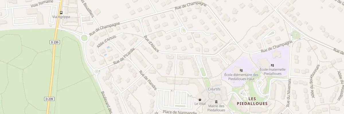 Plan du 2 All du Jura à Auxerre