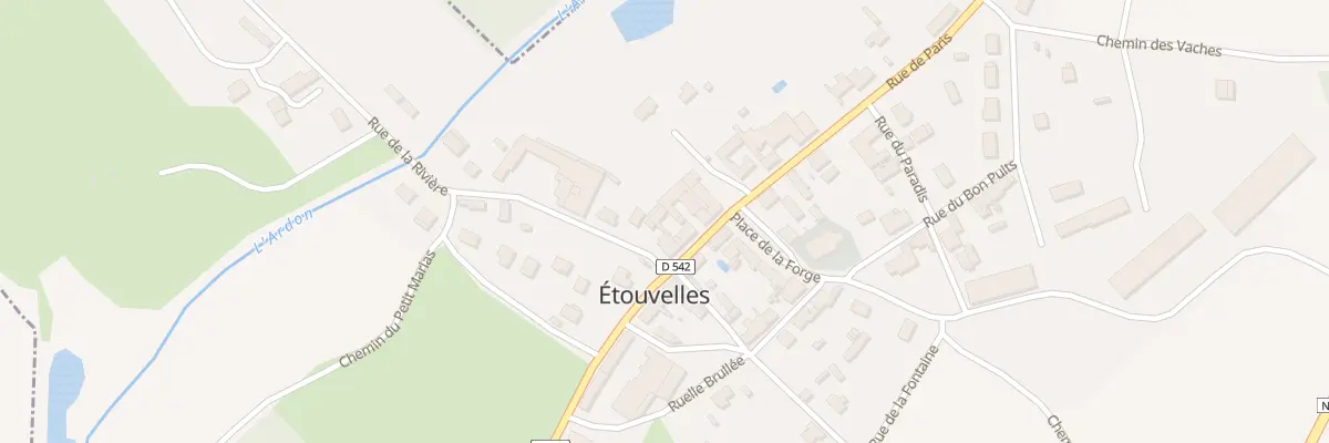 Plan du 34 Rue de Paris à Étouvelles