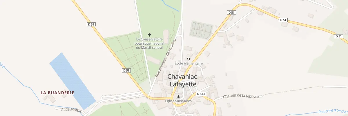 Plan du 5090 Le Bourg à Chavaniac-Lafayette