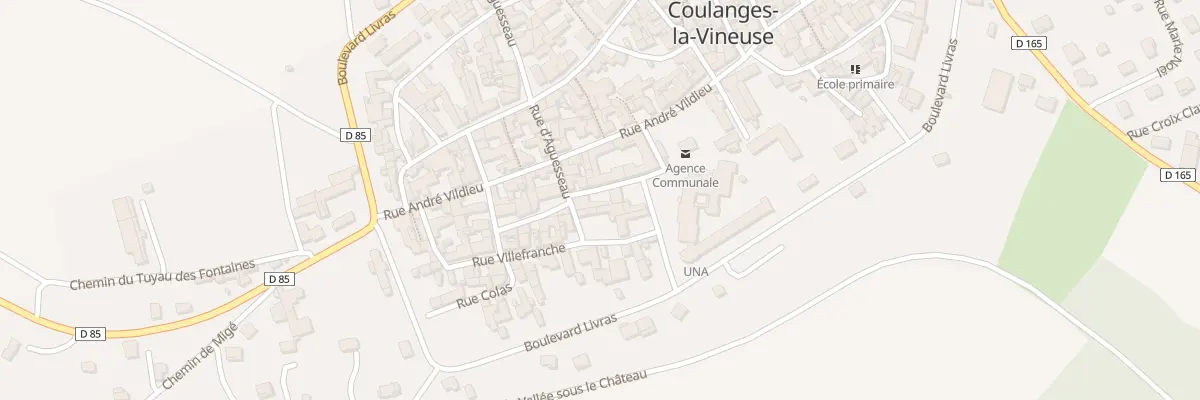 Plan du 3 Rue Saint-vincent à Coulanges-la-Vineuse