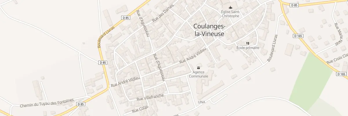 Plan du 34 Rue André Vildieu à Coulanges-la-Vineuse
