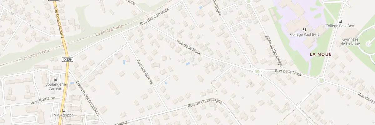 Plan du 20 Rue de la Noue à Auxerre