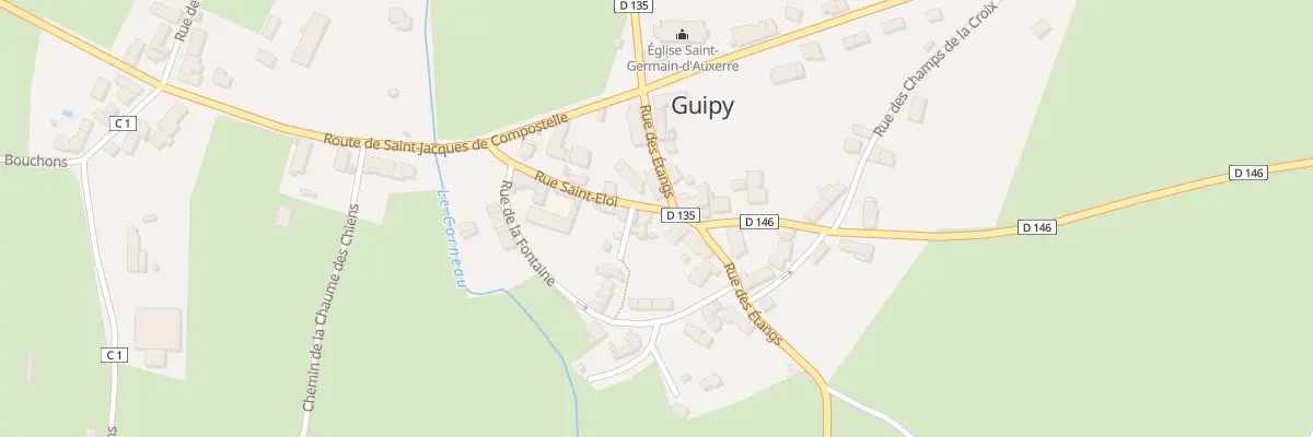 Plan du 10 Rue Saint Éloi à Guipy