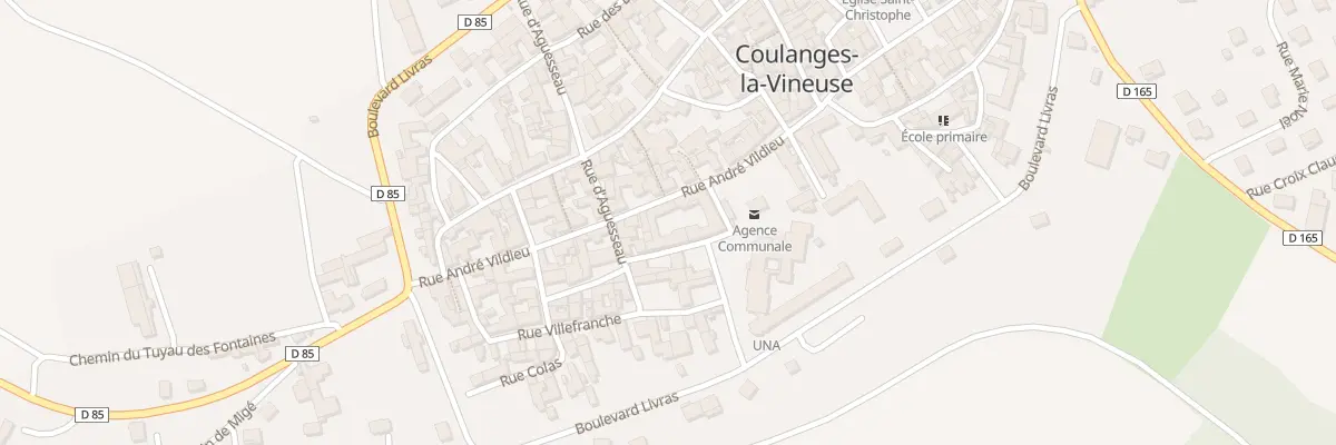 Plan du 43 Rue André Vildieu à Coulanges-la-Vineuse