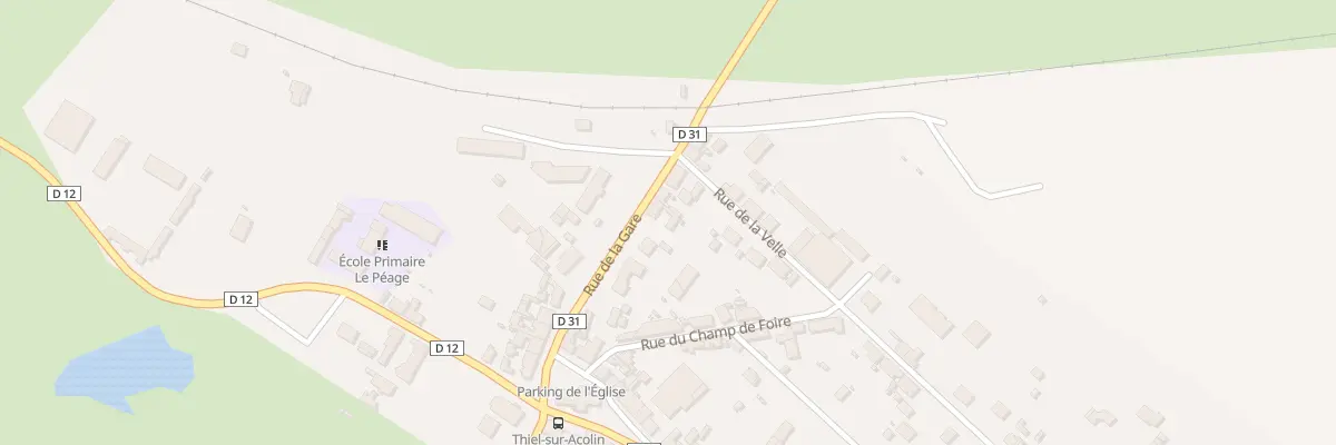 Plan du 8 Rue de la Gare à Thiel-sur-Acolin