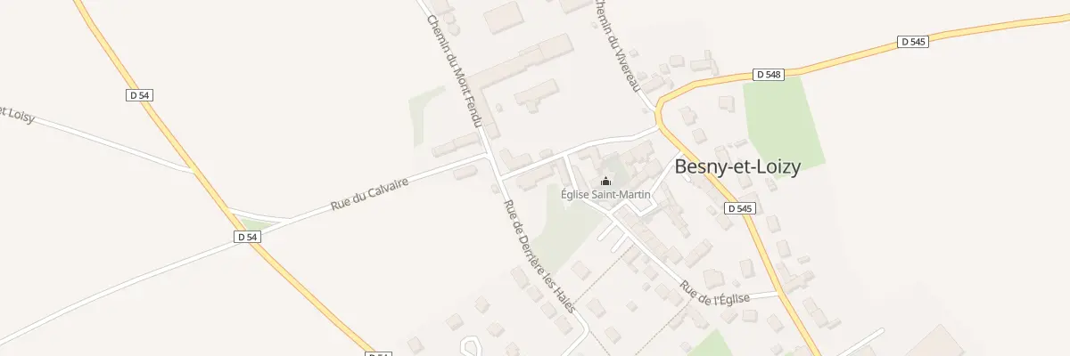 Plan du 5 Le Village à Besny-et-Loizy
