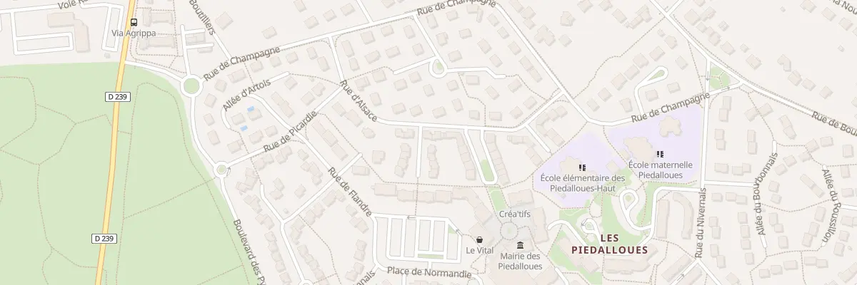Plan du 3 All du Jura à Auxerre