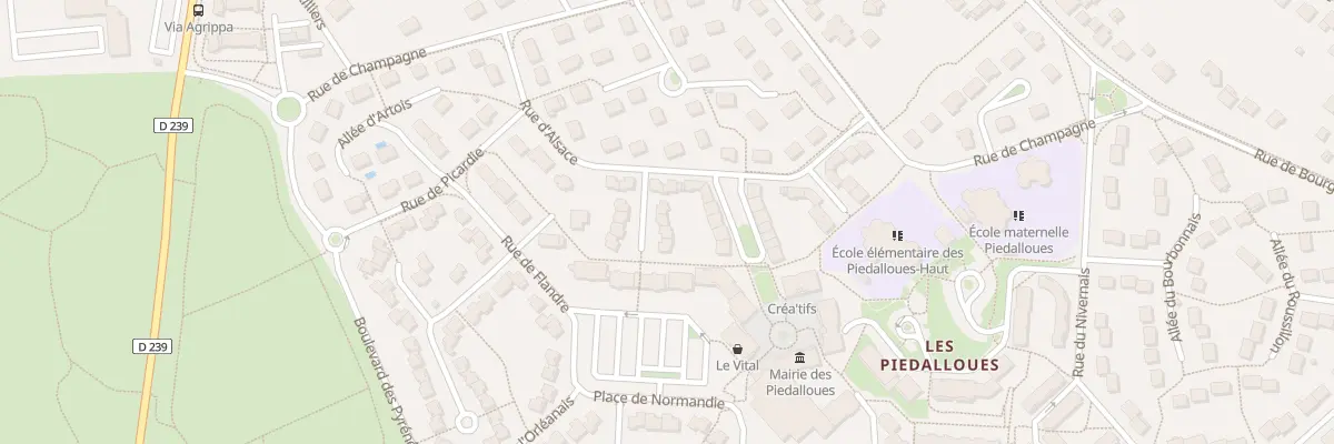 Plan du 6 All du Jura à Auxerre
