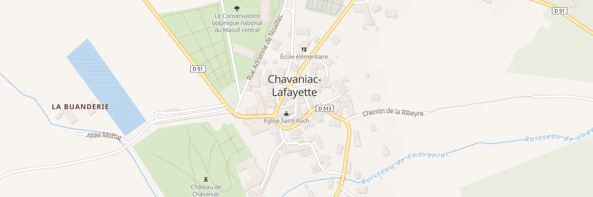 Plan du 2 Pl Georges Washington à Chavaniac-Lafayette