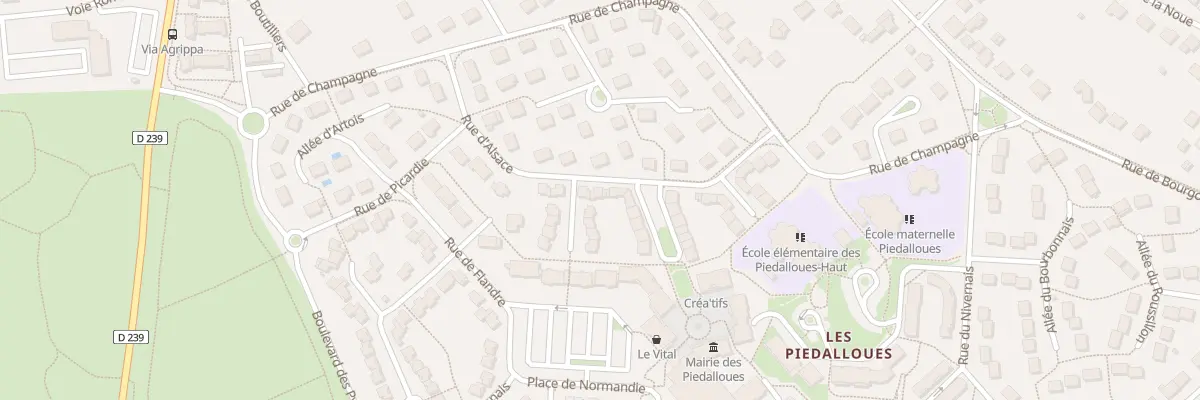 Plan du 4 All du Jura à Auxerre