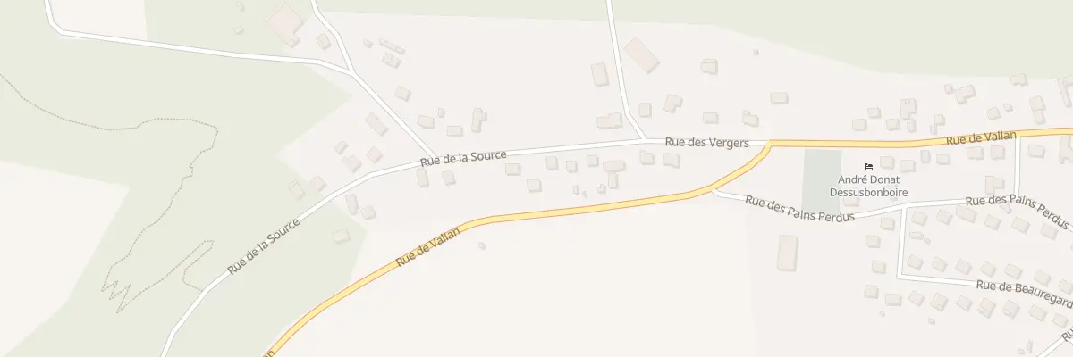 Plan du 9003 Rue de la Source - Vaux à Auxerre