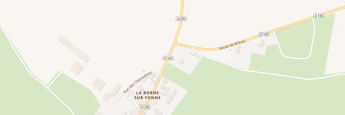Plan du 5001 La Borne à Brèves