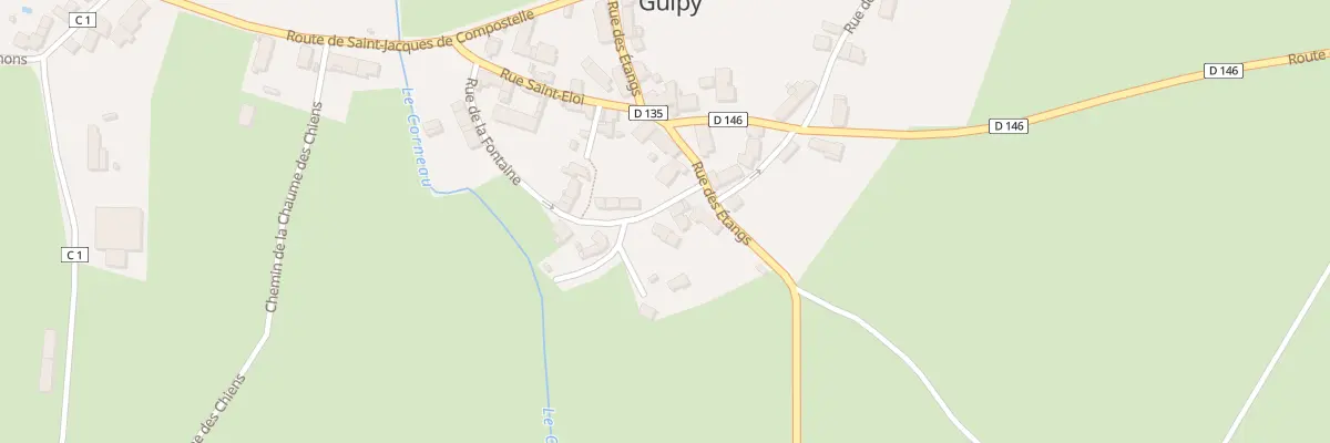 Plan du 10 Rue de la Fontaine à Guipy