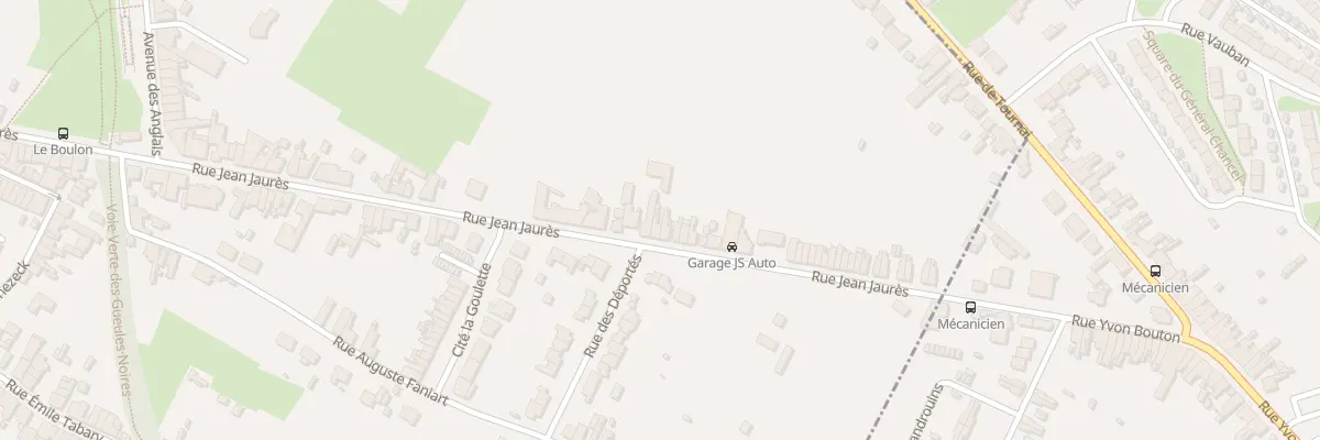 Plan du 485 Rue Jean Jaurès à Vieux-Condé