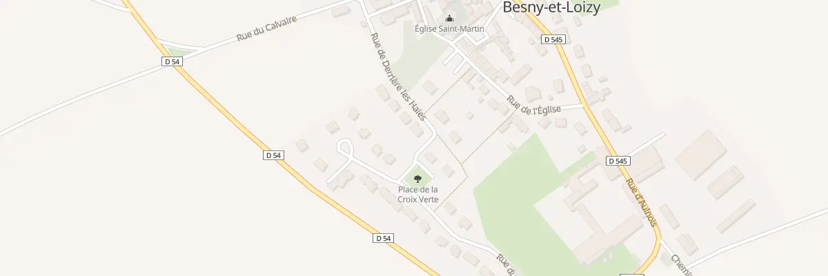 Plan du 1 Rue de Derrière les Haies à Besny-et-Loizy