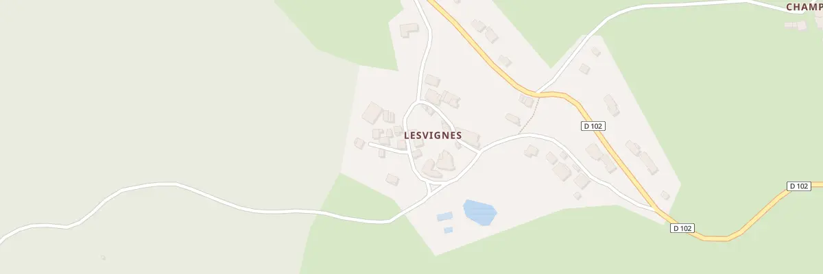 Plan du 5151 Lesvignes à Escoutoux