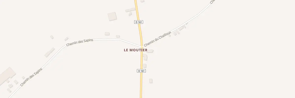 Plan du 5101 Le Moutier à Thionne