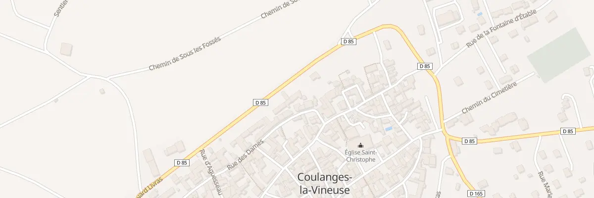 Plan du 8 Rue des Dames à Coulanges-la-Vineuse