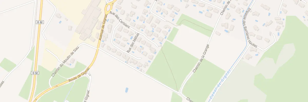 Plan du 14 Rue des Cerisiers à Aniane
